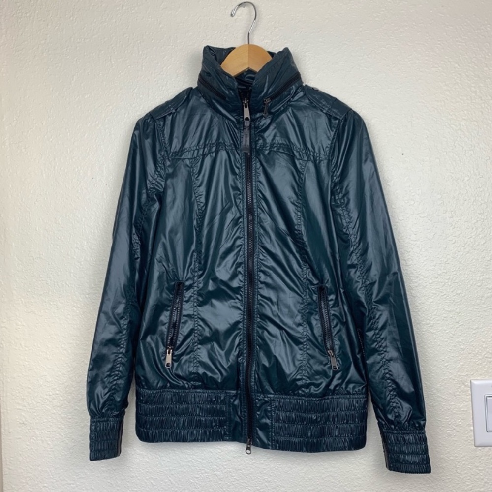 Mackage Perla Packable Rain Coat in Forest Green